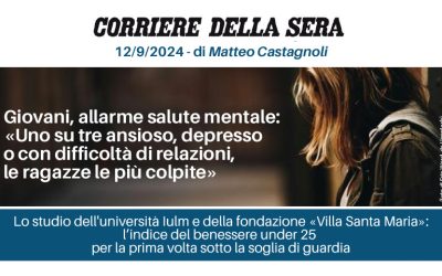 Allarme salute mentale under 25