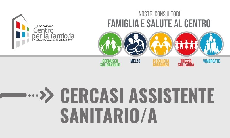 URGENTE! Cercasi ASSISTENTE SANITARIO/A