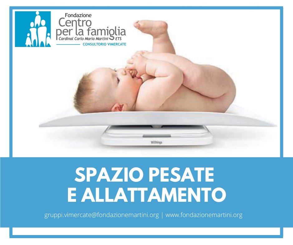 Spazio pesata per neonati Consultorio Vimercate