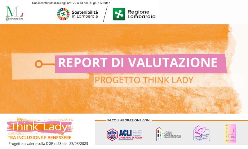 REPORT VALUTAZIONE PROGETTO THINK LADY