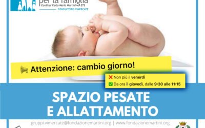 Cambio giorno spazio pesata!