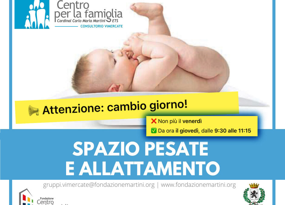 Cambio giorno spazio pesata!